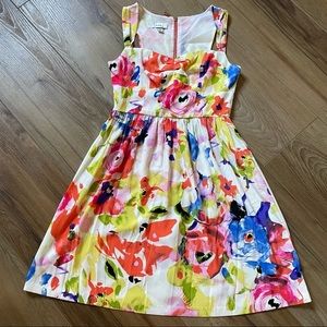 ALYX Limited white multi color floral sleeveless Dress size 4